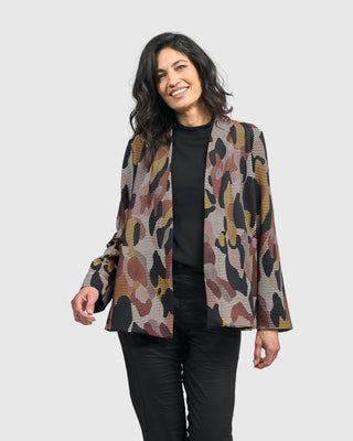 Alembika (Pre-Order) Open Front Swing Jacket, Terra - Statement Boutique