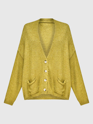 Alembika (Pre-Order) Cardigan Sweater, Ochre - Statement Boutique