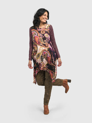 Alembika (Pre-Order) Satin Crush Tunic, Paisley - Statement Boutique