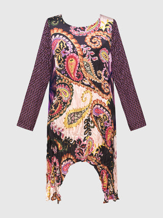 Alembika (Pre-Order) Satin Crush Tunic, Paisley - Statement Boutique