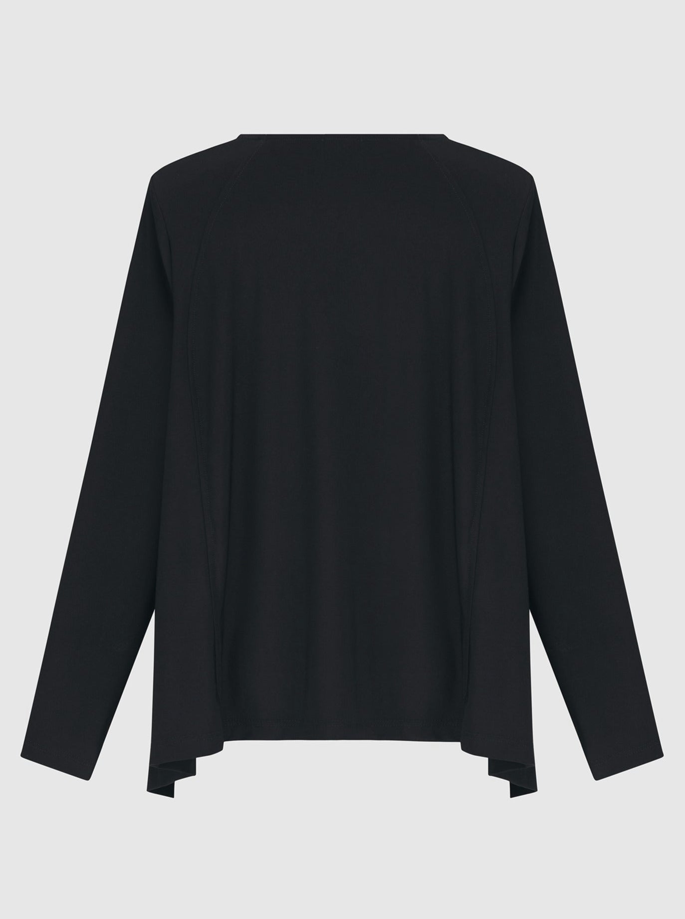 Alembika (Pre-Order) Angled Hemline Top, Black - Statement Boutique