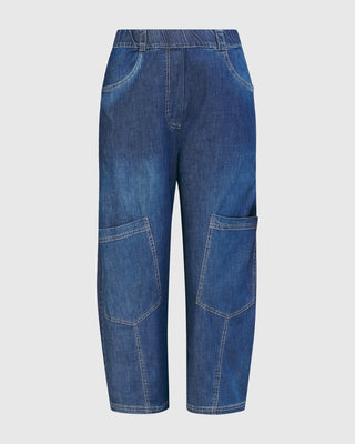 Pocket Capri Pant, Denim