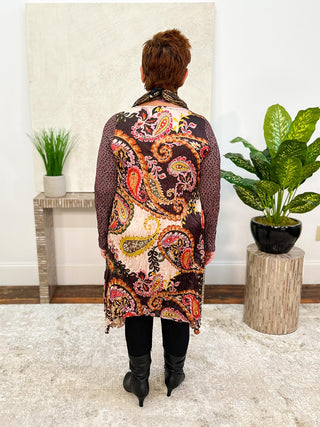 Satin Crush Tunic, Paisley