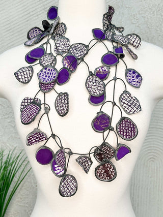 Kimono Necklace, Purple