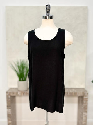 Solid Tank Top, Black