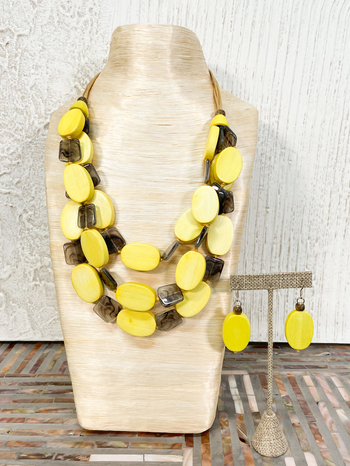 Yellow Single Statement Necklace, Chunky Jewelry Big Beaded Necklace,  Sunshine Yellow Necklace, Earrings Jewelry Bubble - Etsy