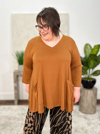 Kozan Jazz Tunic, Caramel Aspen - Statement Boutique