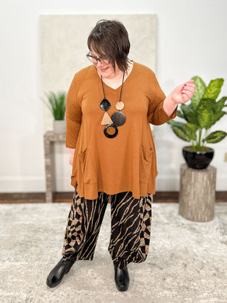 Kozan Jazz Tunic, Caramel Aspen - Statement Boutique