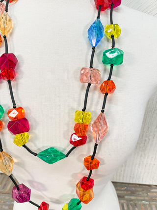 Michaela Malin Peacock Necklace, Multi - Statement Boutique