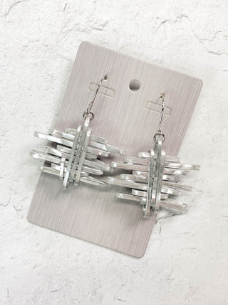 OC Jewelry Gris Earrings, Silver - Statement Boutique