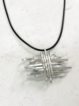 OC Jewelry Gris Necklace, Silver - Statement Boutique