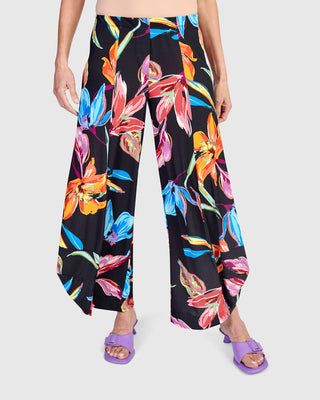 Flower Print Punto Pant, Bloom