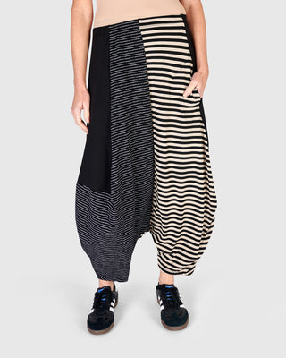 Urban Mixed Harem Pant, Stripes