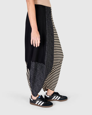 Urban Mixed Harem Pant, Stripes