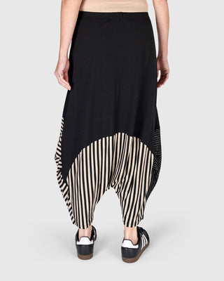 Urban Mixed Harem Pant, Stripes