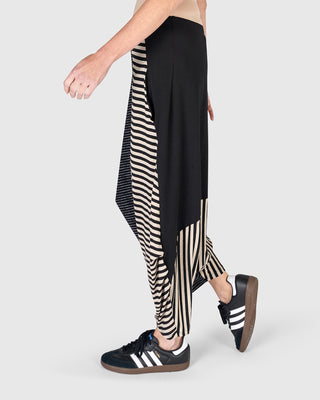 Urban Mixed Harem Pant, Stripes