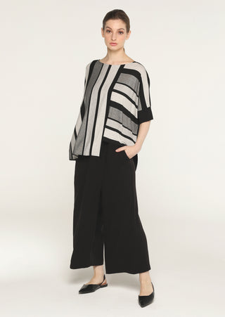 Igor Dobranic Stella Top, Black Stripe - Statement Boutique