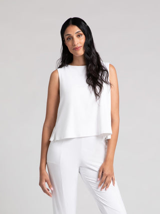 Sympli Flared Shell, White - Statement Boutique