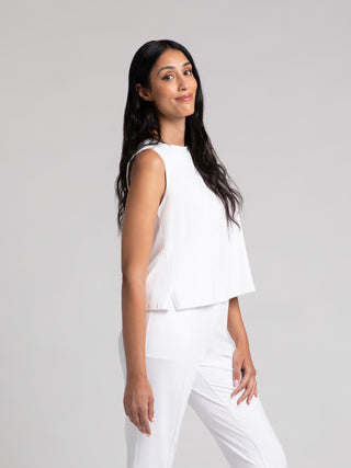 Sympli Flared Shell, White - Statement Boutique