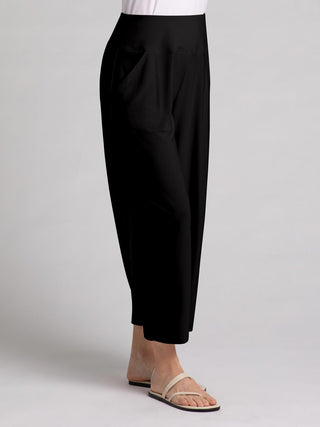 Sympli Narrow Lantern Pant, Black - Statement Boutique