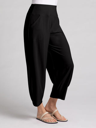 Sympli Narrow Lantern Pant, Black - Statement Boutique