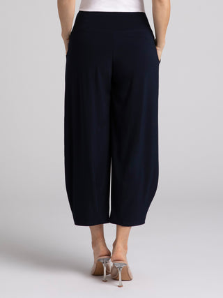 Sympli Narrow Lantern Pant, Navy - Statement Boutique