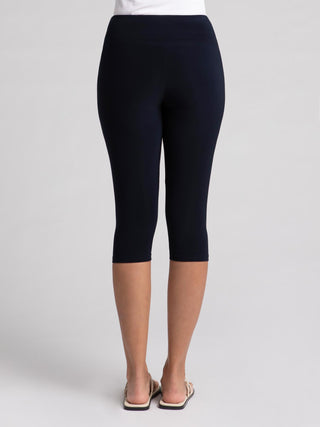 Sympli Nu Yoke Legging Capri, Navy - Statement Boutique