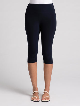 Sympli Nu Yoke Legging Capri, Navy - Statement Boutique