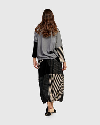 Urban Drop Sleeve Boxy Top, Stripes