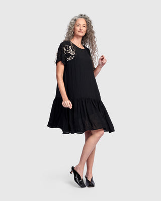 After Dark Dot Patch Crushed Georgette Tunic, Galaxy