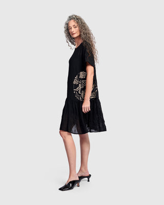 After Dark Dot Patch Crushed Georgette Tunic, Galaxy