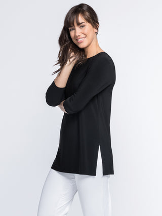 Sympli Nu Ideal Tunic 3/4 Sleeve - Black - Statement Boutique