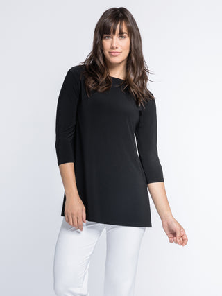 Sympli Nu Ideal Tunic 3/4 Sleeve - Black - Statement Boutique